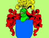 Dibujo Escudo de armas y casco pintado por joseol
