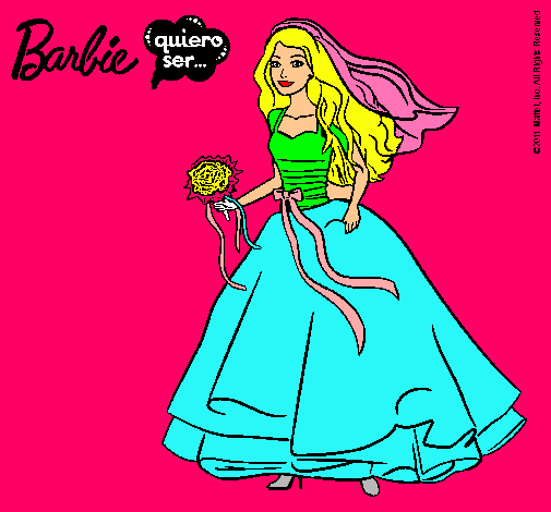 Barbie vestida de novia