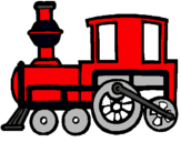 Dibujo Tren pintado por hamly