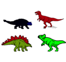 Dibujo Dinosaurios de tierra pintado por kokin