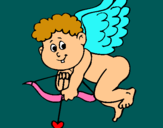 Dibujo Cupido pintado por Fresukita