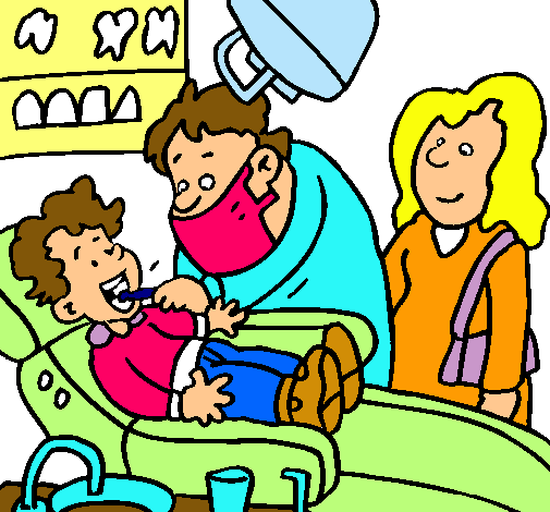 Niño en el dentista