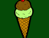 Dibujo Cucurucho de helado pintado por lucas92684