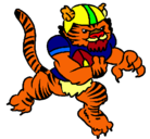 Dibujo Jugador tigre pintado por valentin10