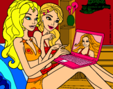 Dibujo Barbie chateando pintado por nerysuseth