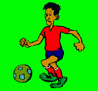 Dibujo Jugador de fútbol pintado por gjgjgjg