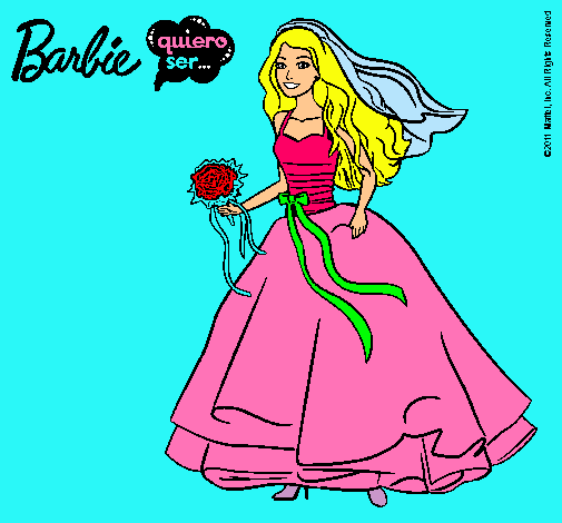 Barbie vestida de novia