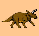 Dibujo Triceratops pintado por ybarra