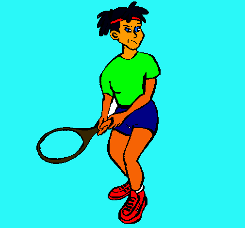 Dibujo Chica tenista pintado por polsalom