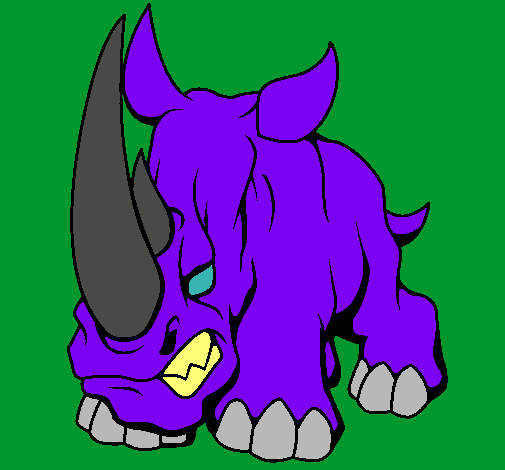 Dibujo Rinoceronte II pintado por renecillo