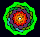 Dibujo Mandala 9 pintado por beyblade