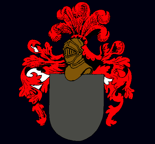 Escudo de armas y casco