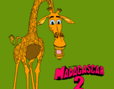 Dibujo Madagascar 2 Melman pintado por tamy2272