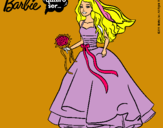 Dibujo Barbie vestida de novia pintado por liiuuujhy