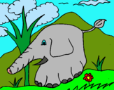 Dibujo Elefante pintado por Marikirby
