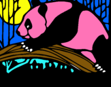 Dibujo Oso panda comiendo pintado por jasminai