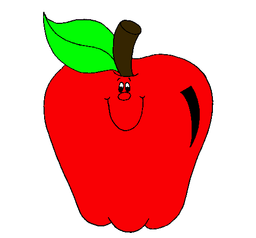 Dibujo Manzana pintado por tomasp
