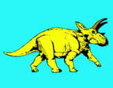 Dibujo Triceratops pintado por sixelll