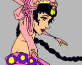 Dibujo Princesa china pintado por santaisa