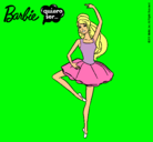 Dibujo Barbie bailarina de ballet pintado por laina