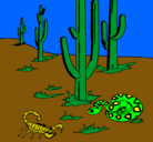 Dibujo Desierto pintado por soza