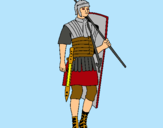Dibujo Soldado romano pintado por 684d78ue4u84