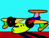 Dibujo Avión con aspas pintado por Daniel2006