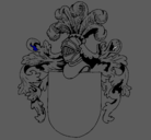 Dibujo Escudo de armas y casco pintado por jeremin