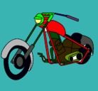 Dibujo Moto pintado por tylkfgjhedg