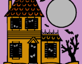 Dibujo Casa del terror pintado por eliasvid