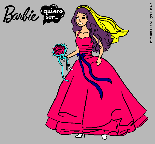 Barbie vestida de novia