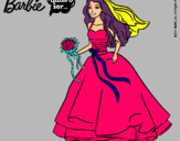 Dibujo Barbie vestida de novia pintado por SORAYAM