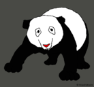 Dibujo Oso panda pintado por chehhche