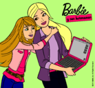 Dibujo El nuevo portátil de Barbie pintado por Cherito