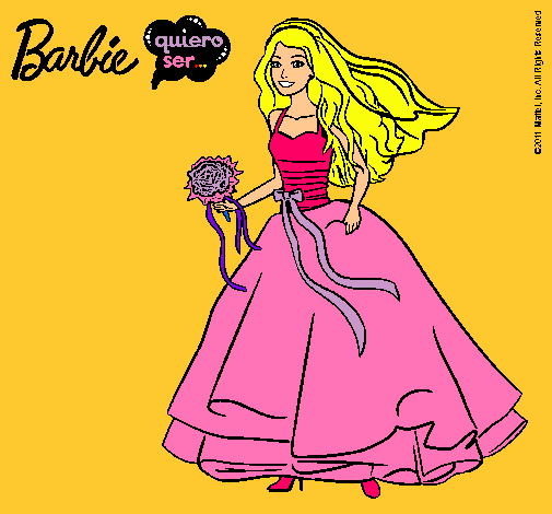 Barbie vestida de novia