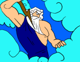 Dibujo Dios Zeus pintado por fernanda231