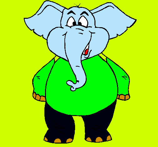 Elefante contento