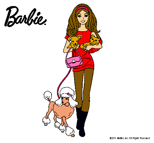 Barbie con sus mascotas