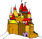 Dibujo Castillo medieval pintado por asasss