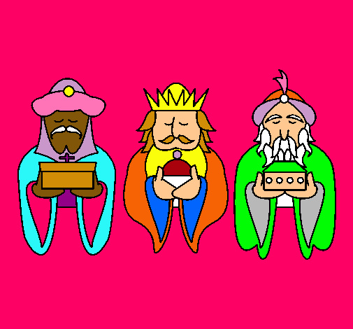 Dibujo Los Reyes Magos 4 pintado por MARIABURGU