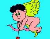 Dibujo Cupido pintado por estevan