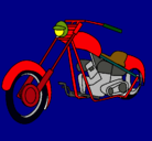 Dibujo Moto pintado por exander020