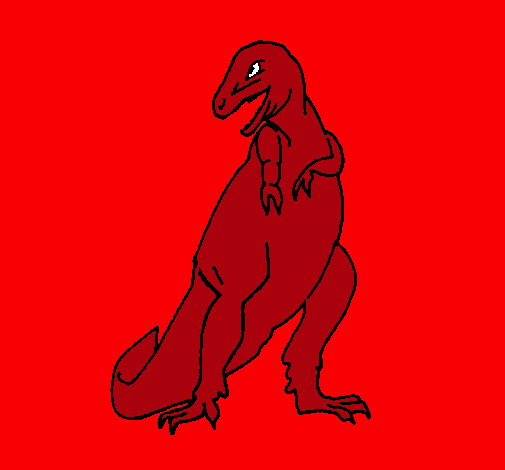Dibujo Tiranosaurios rex pintado por sk74