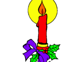 Dibujo Vela de navidad pintado por khasmirita