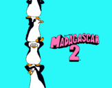 Dibujo Madagascar 2 Pingüinos pintado por laia124