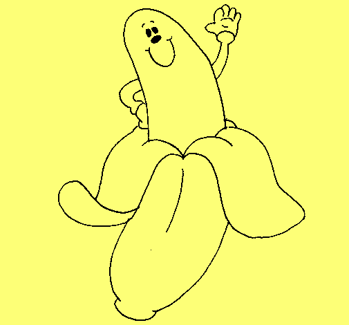 Dibujo Banana pintado por sk74