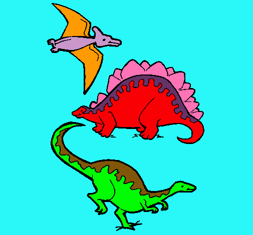 Tres clases de dinosaurios