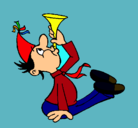 Dibujo Niño con trompetita pintado por erick03