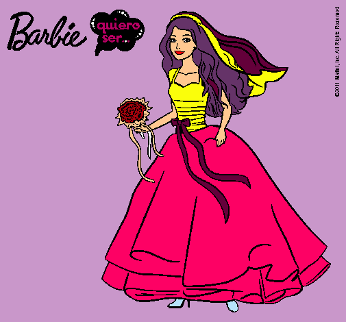 Barbie vestida de novia