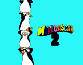 Dibujo Madagascar 2 Pingüinos pintado por skiper